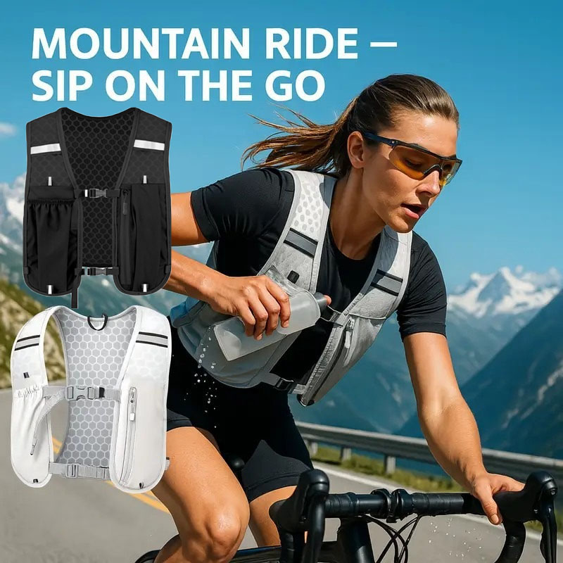 Hydration Vest - Colete esportivo unissex, resistente à água
