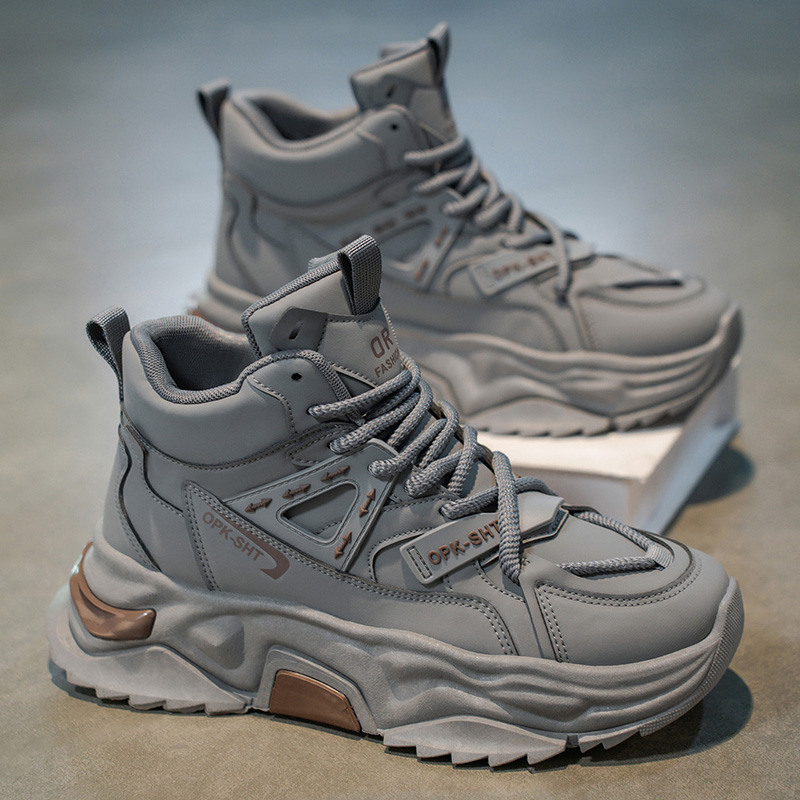 Running Shoes Men - Alta superior respirável anti deslizamento homem