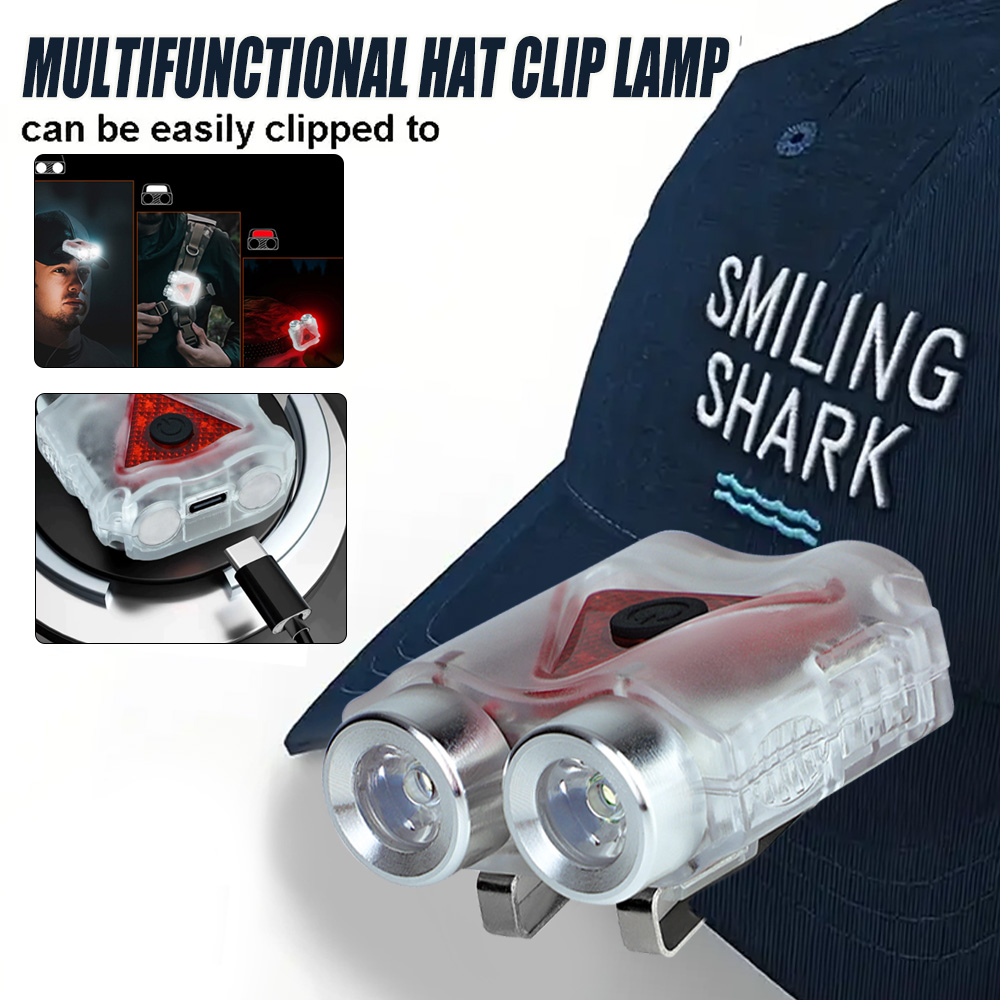 Running Headlamp - F5 recarregável mãos-livres led farol, chaveiro