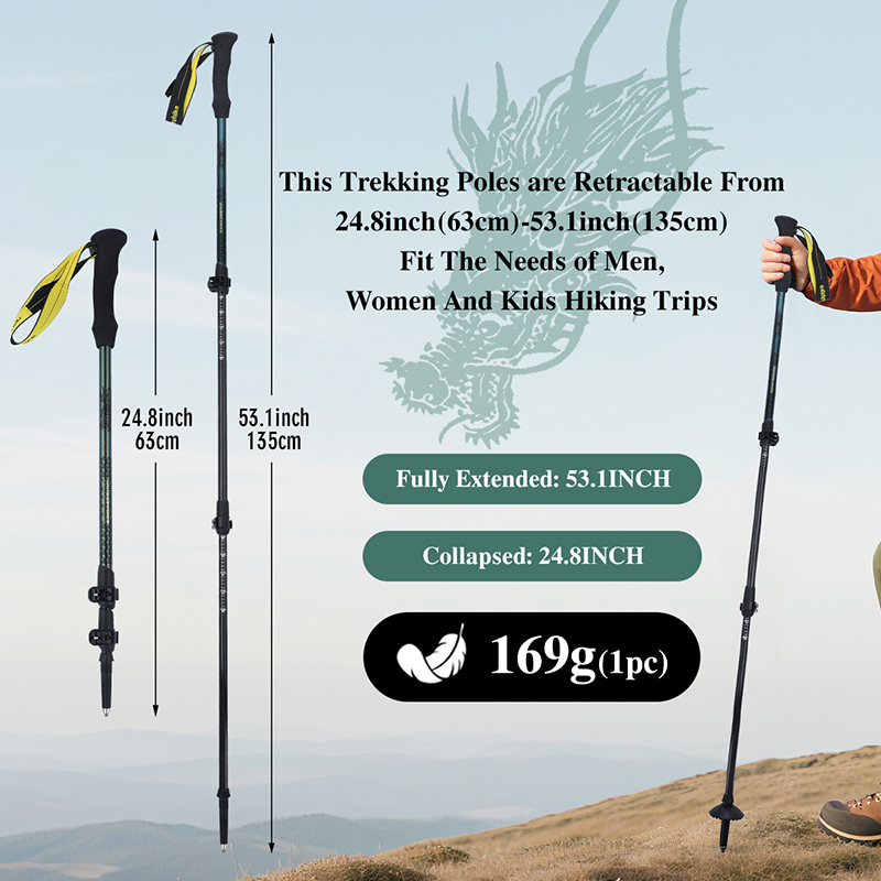 Bastão de Caminhada em Fibra d - Trekking Pole Carbon avaliação e preço