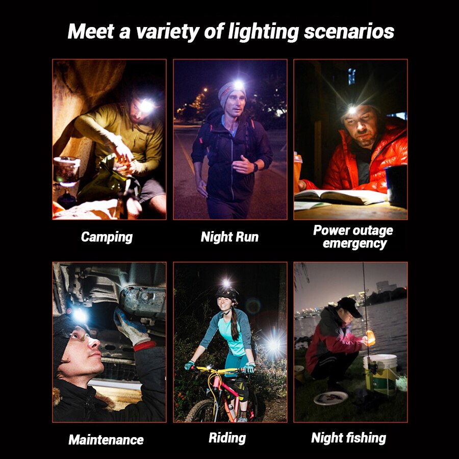 F5 recarregável mãos-livres le - Running Headlamp avaliação e preço